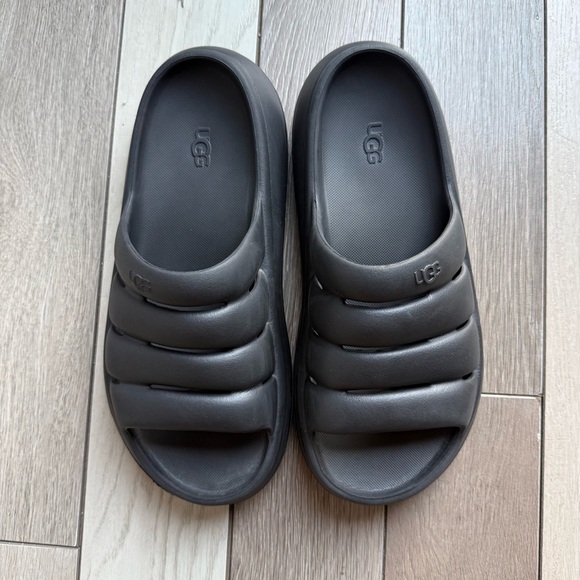 UGG Black Sport Slide Sandals - Picture 2 of 8